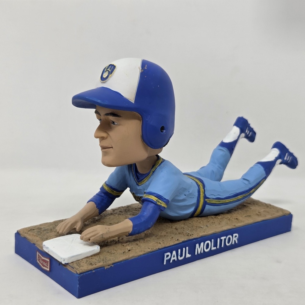 Paul Molitor Milwaukee‎ Brewers Sliding Bobblehead with Box SGA 2015 MLB